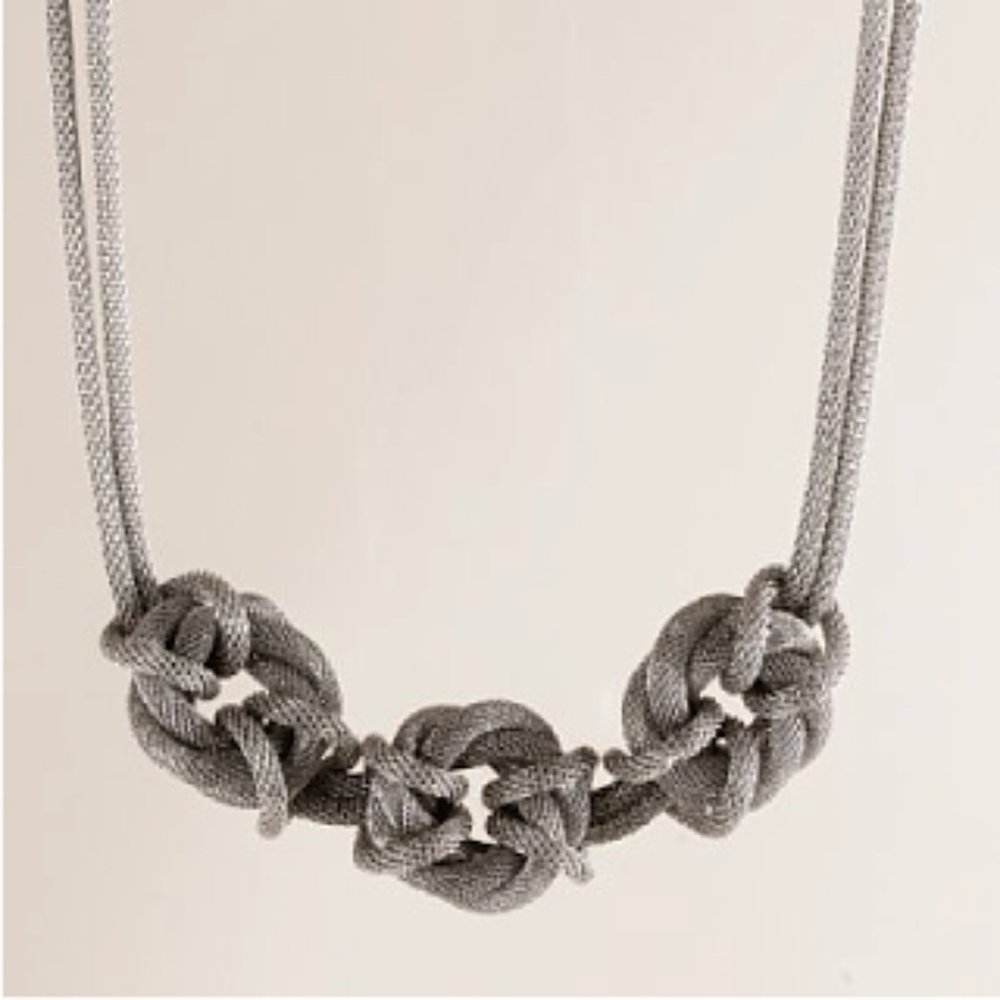 J. Crew knotted mesh necklace